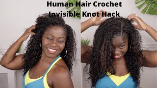 Human Hair Crochet Invisable Knot Hack