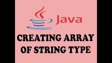 DECLARING STRING TYPE SINGLE DIMENSIONAL ARRAY IN JAVA (URDU / HINDI)
