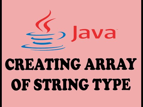DECLARING STRING TYPE SINGLE DIMENSIONAL ARRAY IN JAVA (URDU / HINDI)