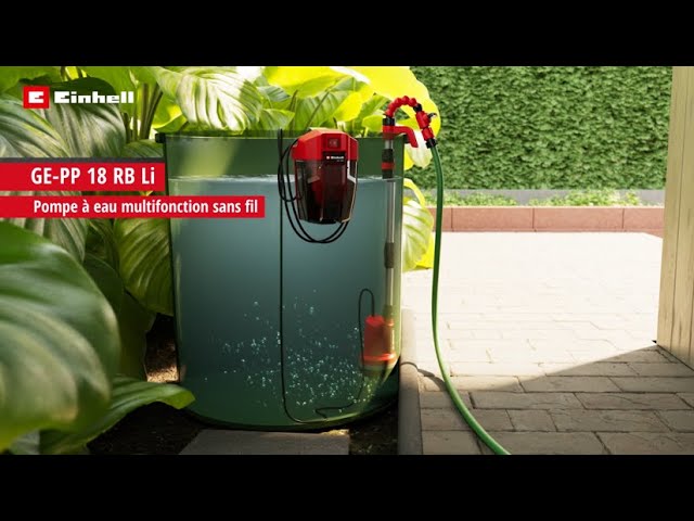 Test : la pompe à eau de pluie à batterie Bosch GardenPump 18 - Tuto  bricolage ave Robert 