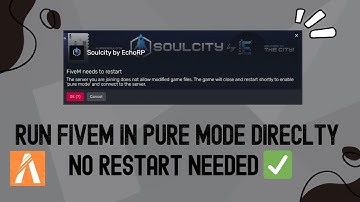 Run FIVEM in Pure Mode Directly without Restart Every Time... #fivem #gtarp #gta