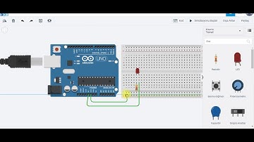 TİNKERCAD İLE ARDUİNO SİMÜLASYONU(LED YAKMA)