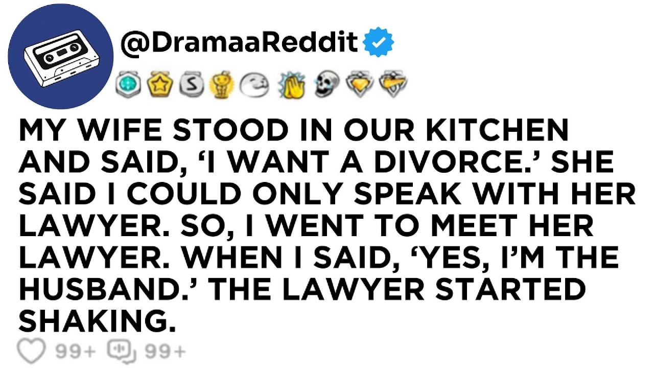 MY WIFE STOOD IN OUR KITCHEN AND SAID, ‘I WANT A DIVORCE.’ SHE SAID I COULD ONLY SPEAK WITH HER...