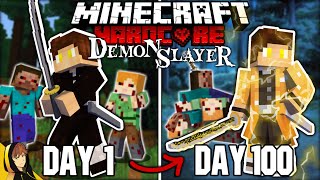 I Survived 100 Days in Hardcore Minecraft as a Demon Slayer... Here's What Happened!