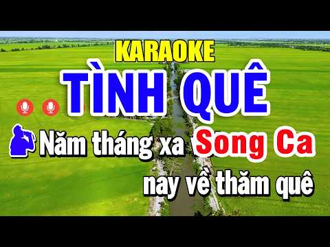 Karaoke Tình Quê Song Ca Nhạc Sống | Trọng Hiếu Beat