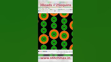 3 Beads + 2 Sequins Only on #stitchmax Software #embroiderysoftware Contact Now +919979177880