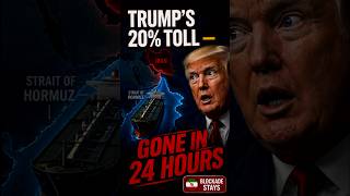 Trump's 20% Hormuz Toll Plan COLLAPSED in 24 Hours! #trump #straitofhormuz #iran #shortsfeed