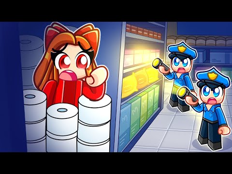 SURVIVE A NIGHT AT THE SUPERMARKET in Roblox!