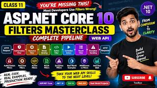ASP.NET Core 10 Web API Filters Explained | Complete Filter Pipeline with Real-World Examples