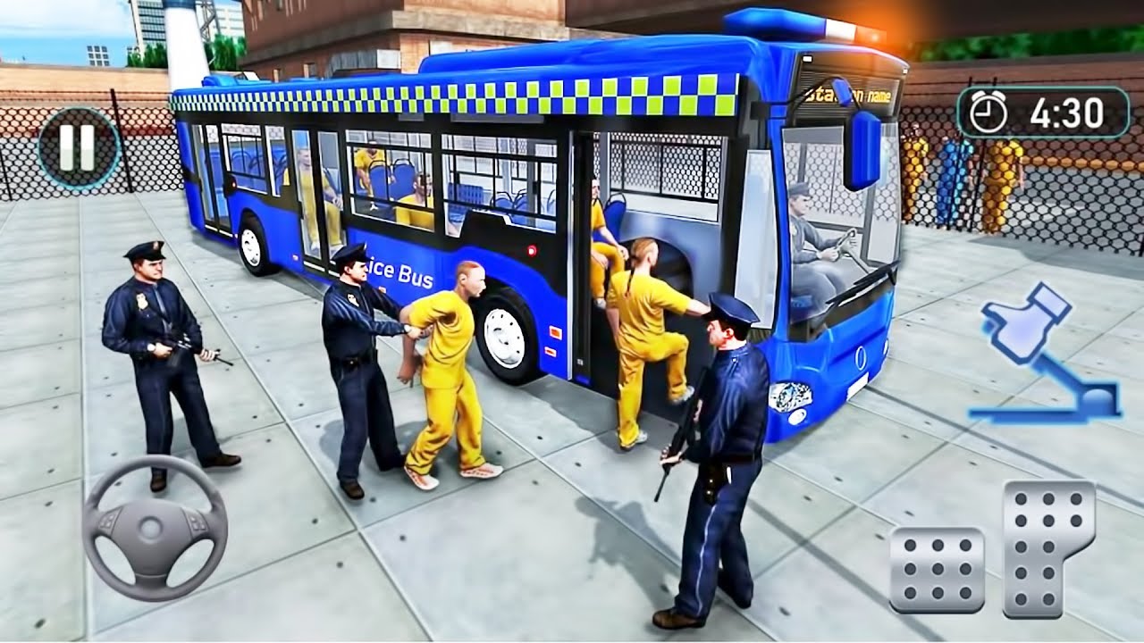 City Police Bus Drive : Jail Prisoner Transport Driver Simulator 3D - Android GamePlay