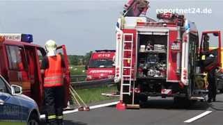 Auffahrunfall Mit Mehrere Verletzte Bei As. Neuruppin-Süd - A24