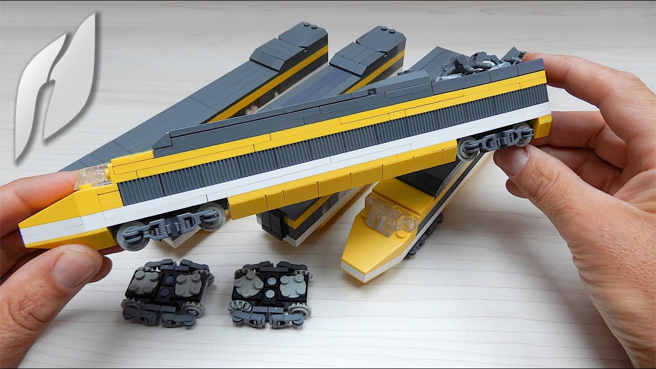 How to Build a Small Lego TGV Paris Sud-Est High-speed Train (MOC - 4K) 