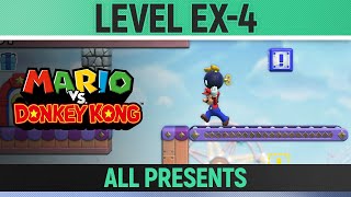 Mario vs. Donkey Kong - Level Ex-4 - All Presents / Gifts (Expert)