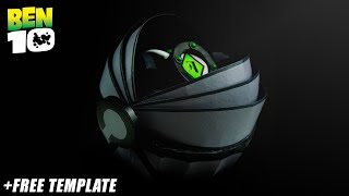 How To Make BEN 10 Omnitrix Capsule +Free Template | Easy Homemade Creation screenshot 4