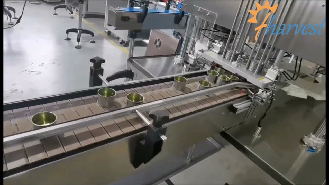 Automatische dekselplaatsingsmachine,blikken sluitmachine,metalen deksel afdichting naadmachine