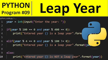 Python Program #9 - Check Leap Year in Python