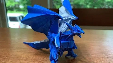 ドラゴンの折り方立体