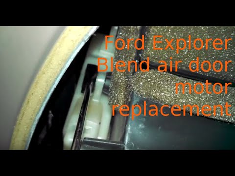 Blend air door actuator replacement 2004 Ford Explorer install blend