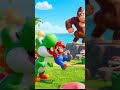 Yoshi eats Mario