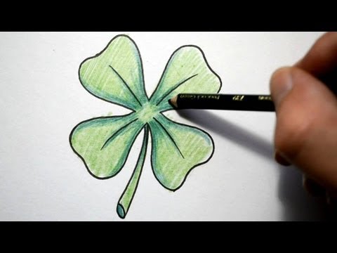 How To Draw A Four Leaf Clover Easy
