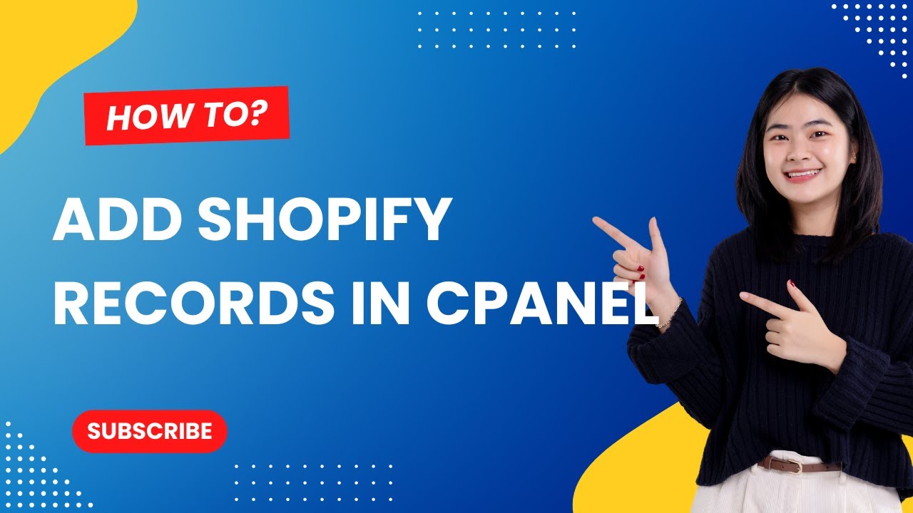 How to add Shopify Record in Your Hosting cPanel by creativeON