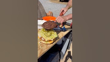 Cooking a Massive Burger on the Jobsite