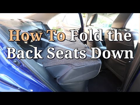How to Fold the Back Seats Down on a Toyota Corolla - YouTube