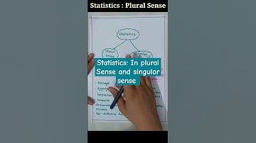 statistics in singular and plural sense | statistics as singular and plural sense in hindi #shorts