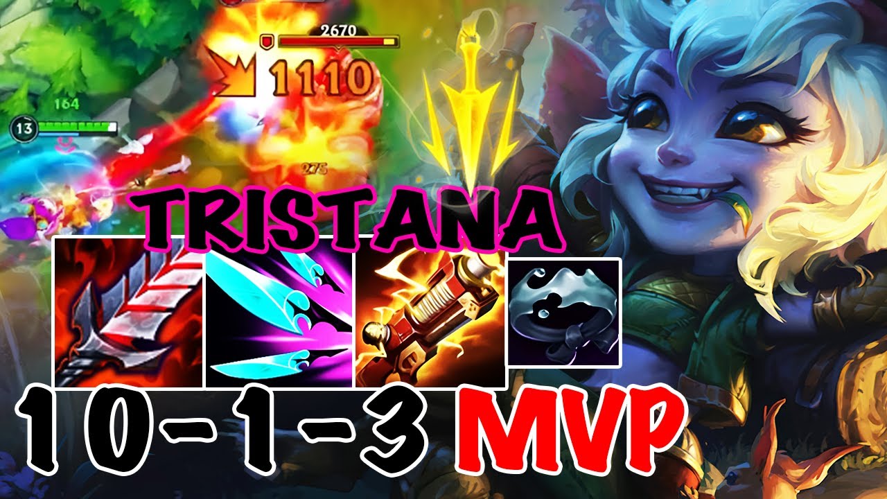 WILD RIFT TRISTANA ADC GAMEPLAY | 10 -1 -3 MVP | TRISTANA BUILD RUNES ...