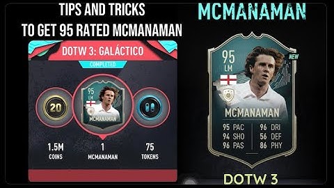 How to get 95 MCMANAMAN || DOTW 3 || draft of the week || weekly objectives #46 | pacybits 20