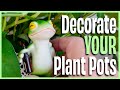Tipsy Frog Pot Hugger Decor for your potted plants