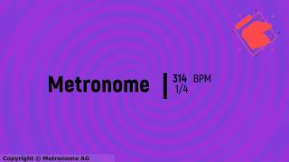 314 BPM 1/4 Metronome