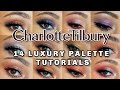 14 Charlotte Tilbury Luxury Palette Tutorials (14 DIFFERENT QUADS)