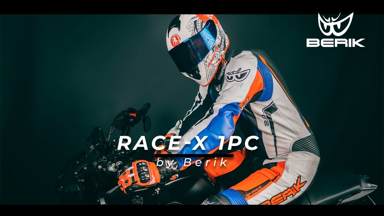 Berik Race-X One Piece Motorcycle Leather Suit - YouTube