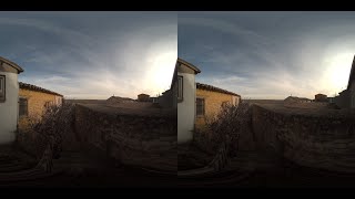 3D VR180 4K - NATURE SOUNDS : Birds 1 - At a spanish town at Huesca province