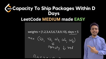 1011. Capacity To Ship Packages Within D Days | LeetCode Problem of Day | LeetCode POTD