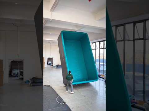 This man built a swimming pool in his house.