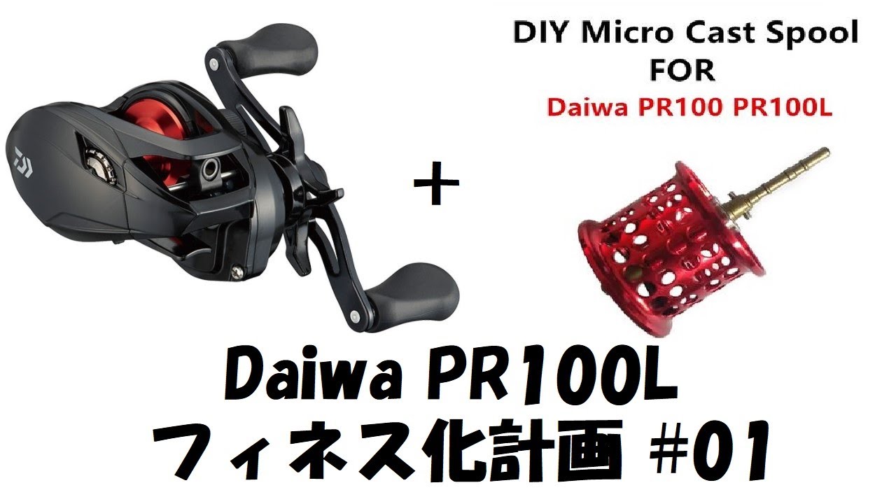 Daiwa PR100 フィネス化計画 #01 スプール重量 8gのフィネススプール