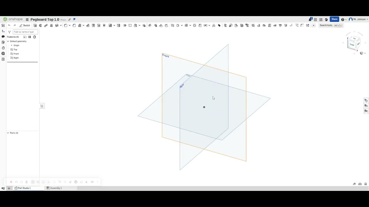 Onshape Pegboard Toy Part 1