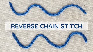 How to embroider Reverse chain stitch