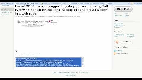 How to Find the Embed Code for a Poll Everywhere Poll