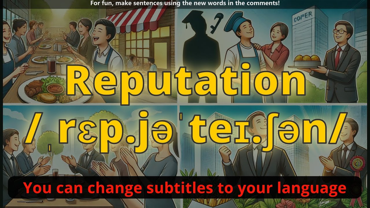 Reputation meaning with 5 examples