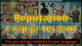Reputation meaning with 5 examples