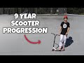 My 9 year scooter progression