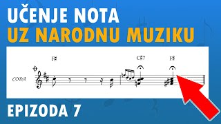 NAUČITE NOTE UZ NARODNU MUZIKU Ep.7 (Produženje trajanja nota)