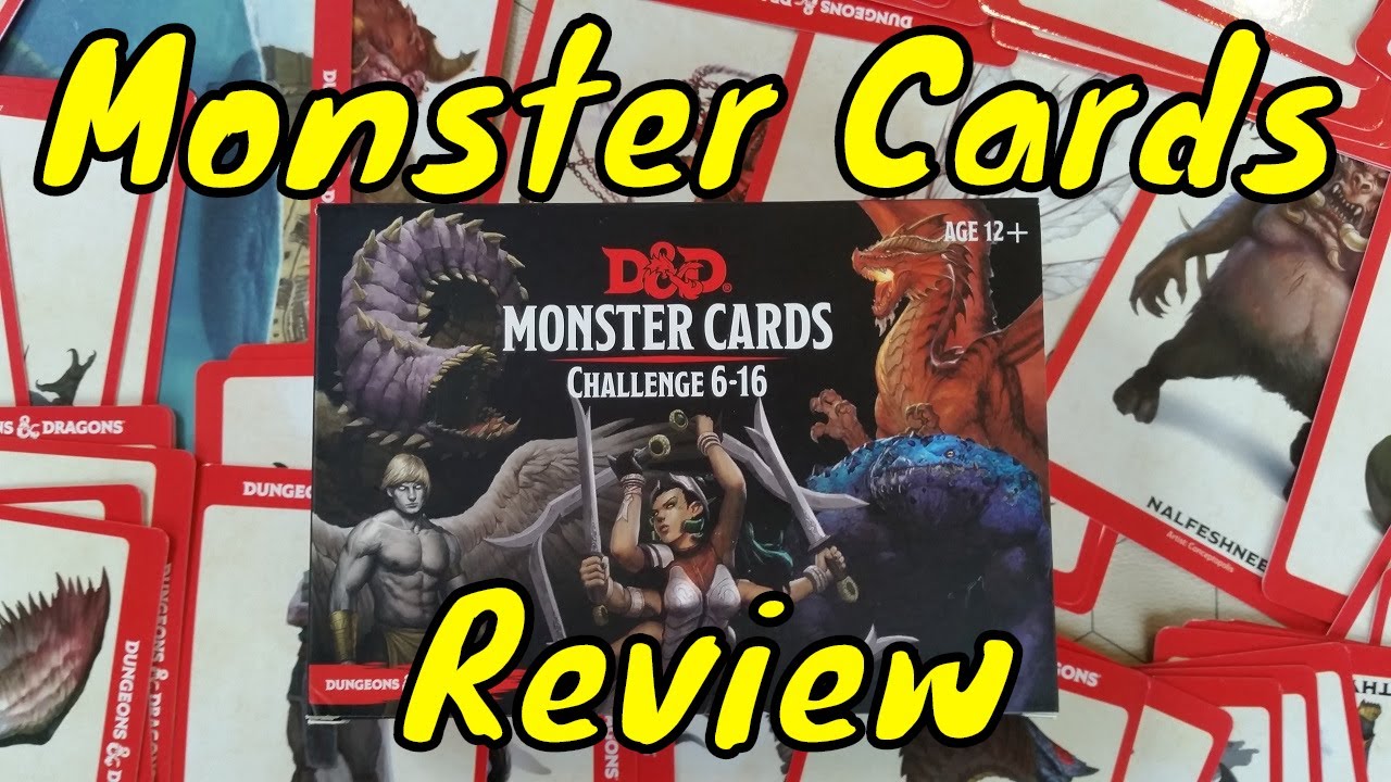 D&D Monster Cards Challenge 6 - 16 Review (Gale Force 9)