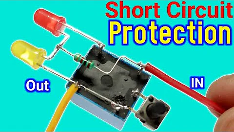 Short circuit protection circuit using relay | simple make-short circuit protection safety