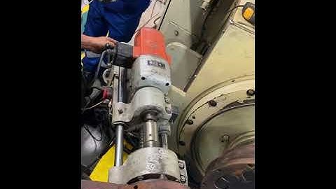 Line boring machine main journal bearing housing cummins QSK60