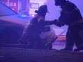 Raw: Firefighters Put Out Fire In Arctic Chill