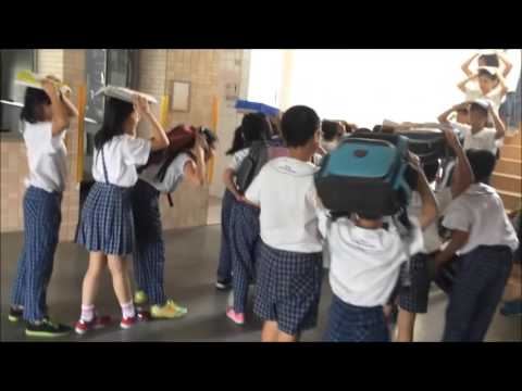 篤行國小104學年上學期地震避難逃生演練影片